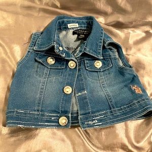 Toddler girls’ POLO denim vest (18-24m)